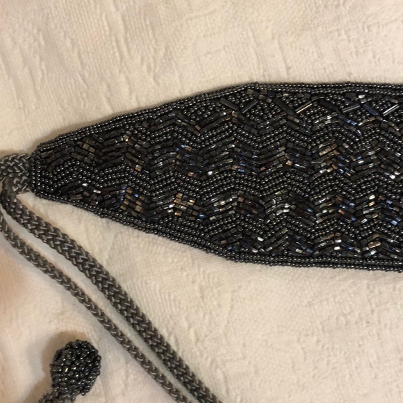 Christian Dior beaded belt with rope ties - Picture 3 of 10